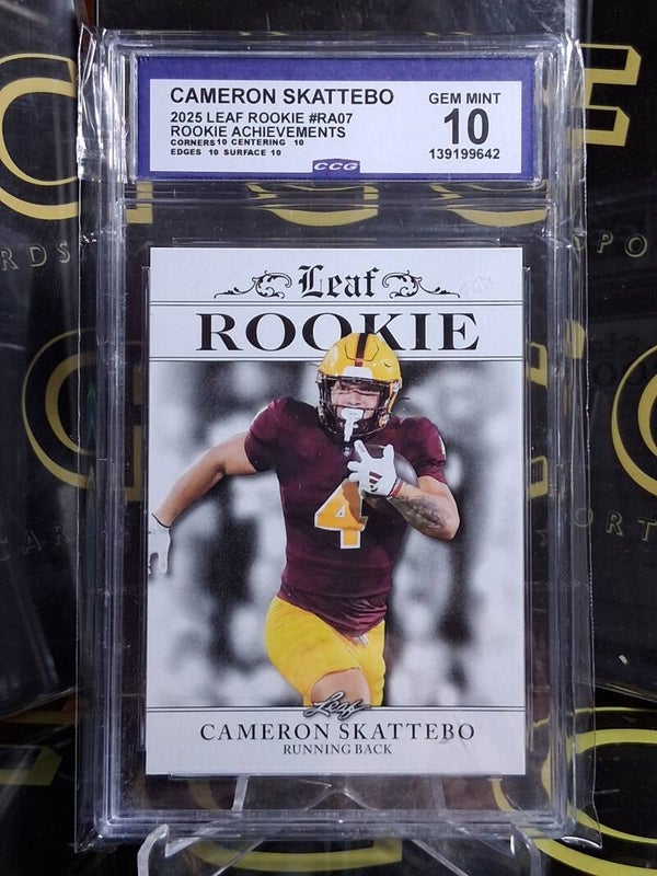 Cameron Skattebo【RC】2025 Leaf Rookie Achievements