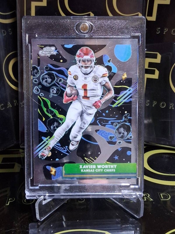 Xavier Worthy 2025 Topps Chrome Cosmic