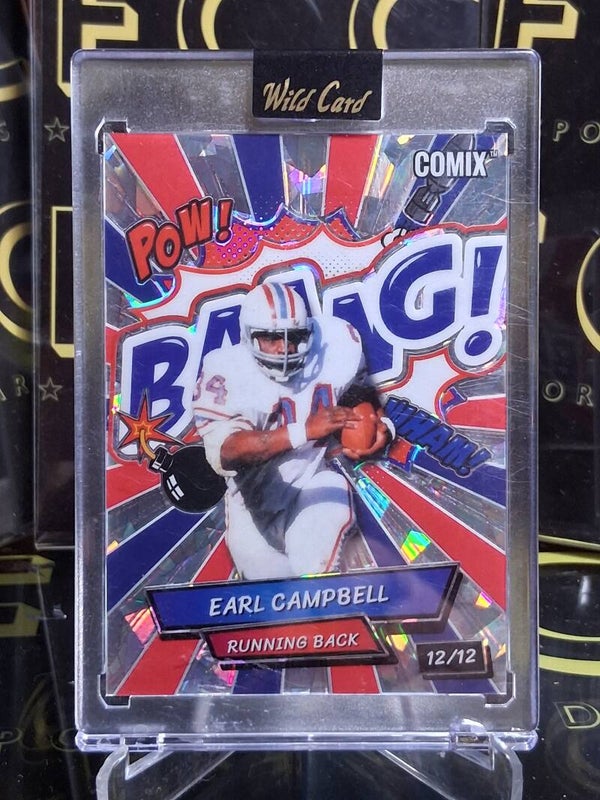 Earl Campbell【RC】2025 Wild Card Alumination Comix