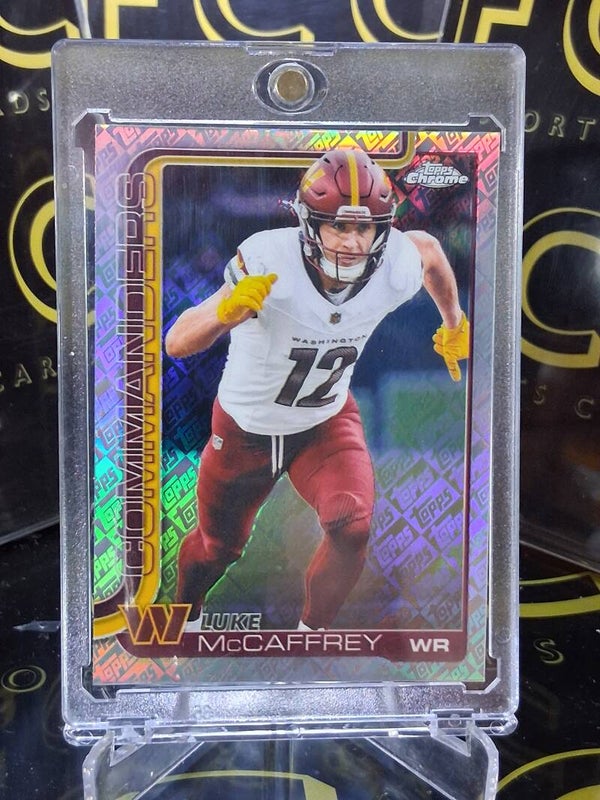 Luke McCaffrey 2025 Topps Chrome
