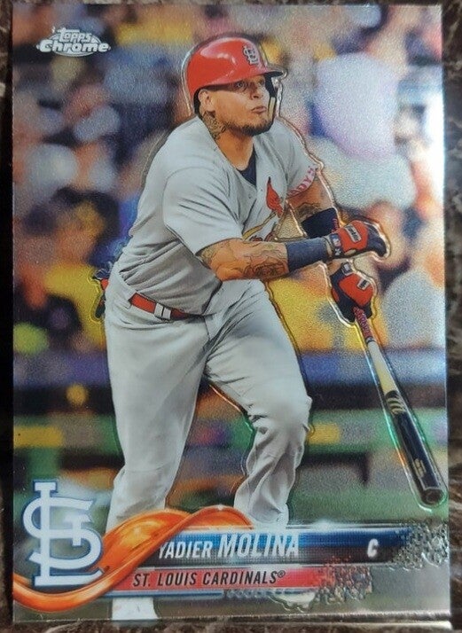 Yadier Molina 2018 Topps Chrome #24  Baseball Card