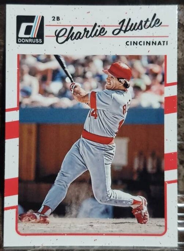 Pete Rose Charlie Hustle Variation 2017 Donruss 186