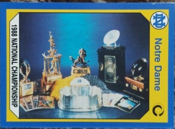 Notre Dame 1990 Collegiate Collection # 25