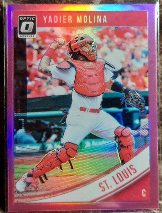 Yadier Molina 2018 Donruss Optic #142 Pink