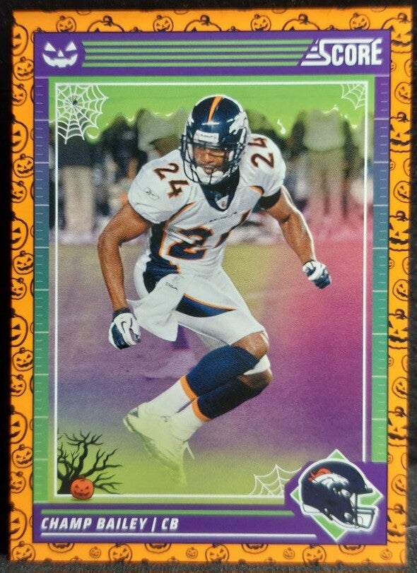 Champ Bailey 2024 Score-A-Treat Orange J30 #90