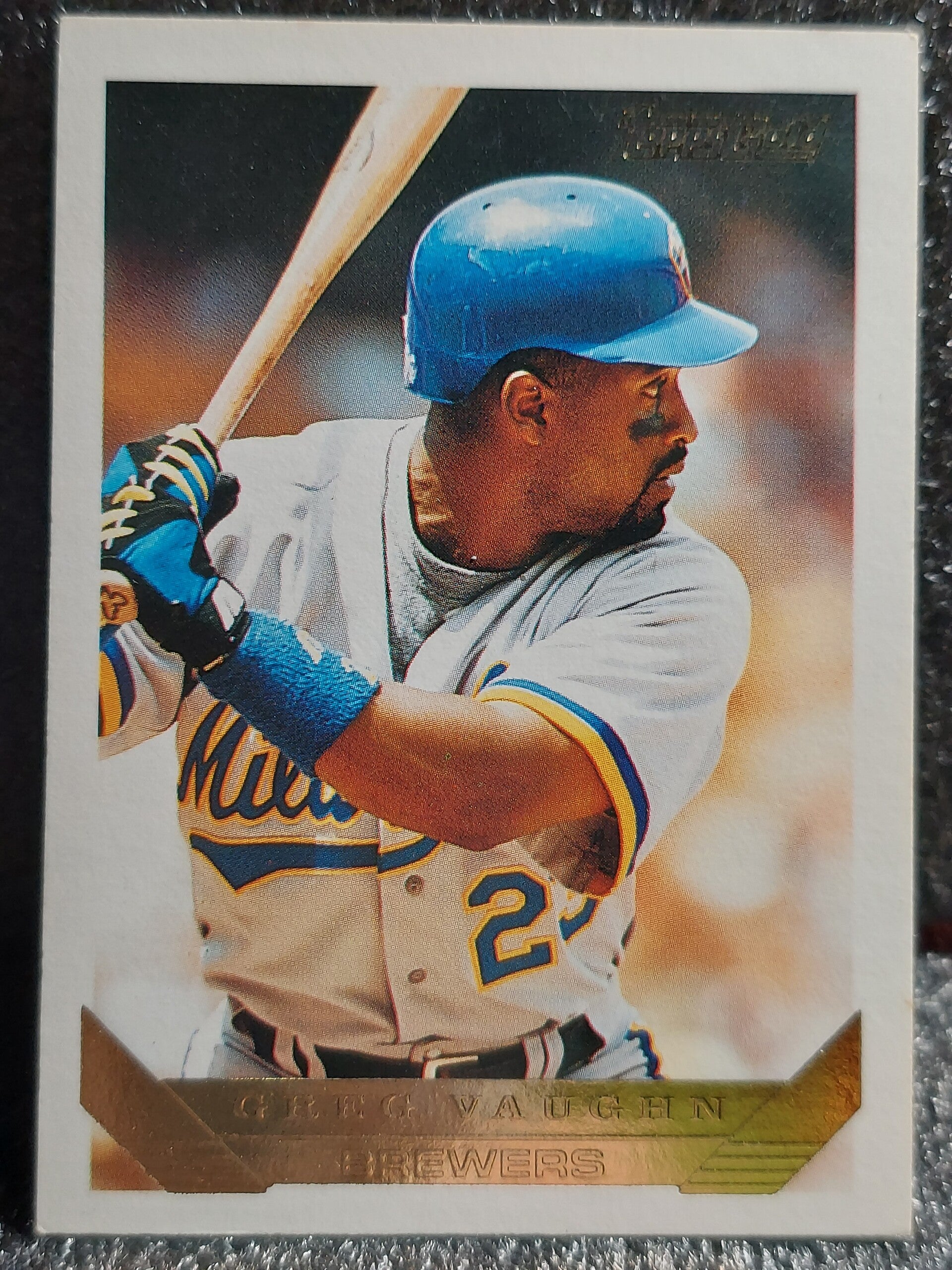Greg Vaughn 1993 Topps Gold Baseball # 153