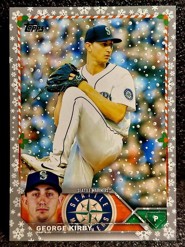 George Kirby 2023 Topps Holiday Metallic #H3 Seattle Mariners