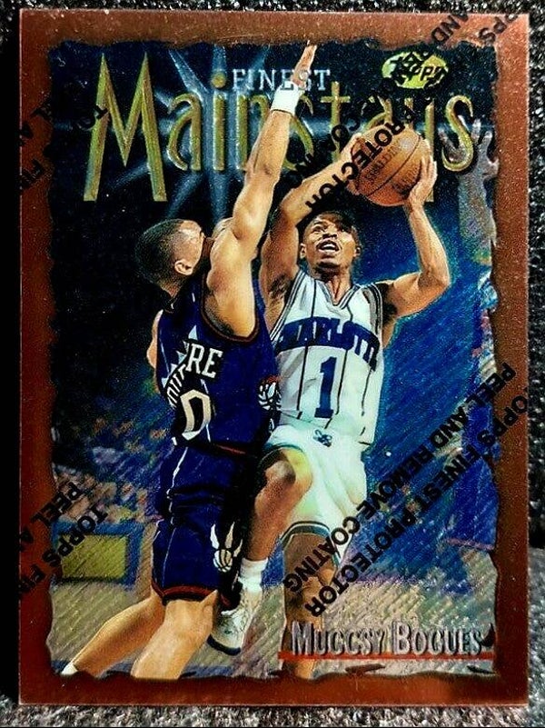 Muggsy Bogues 1996-97 Topps Finest Mainstays Card