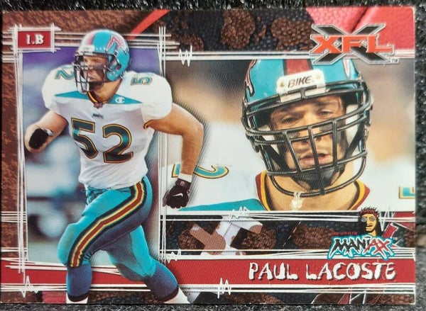 Paul Lacoste 2001 Topps XFL #56 - Memphis Maniax