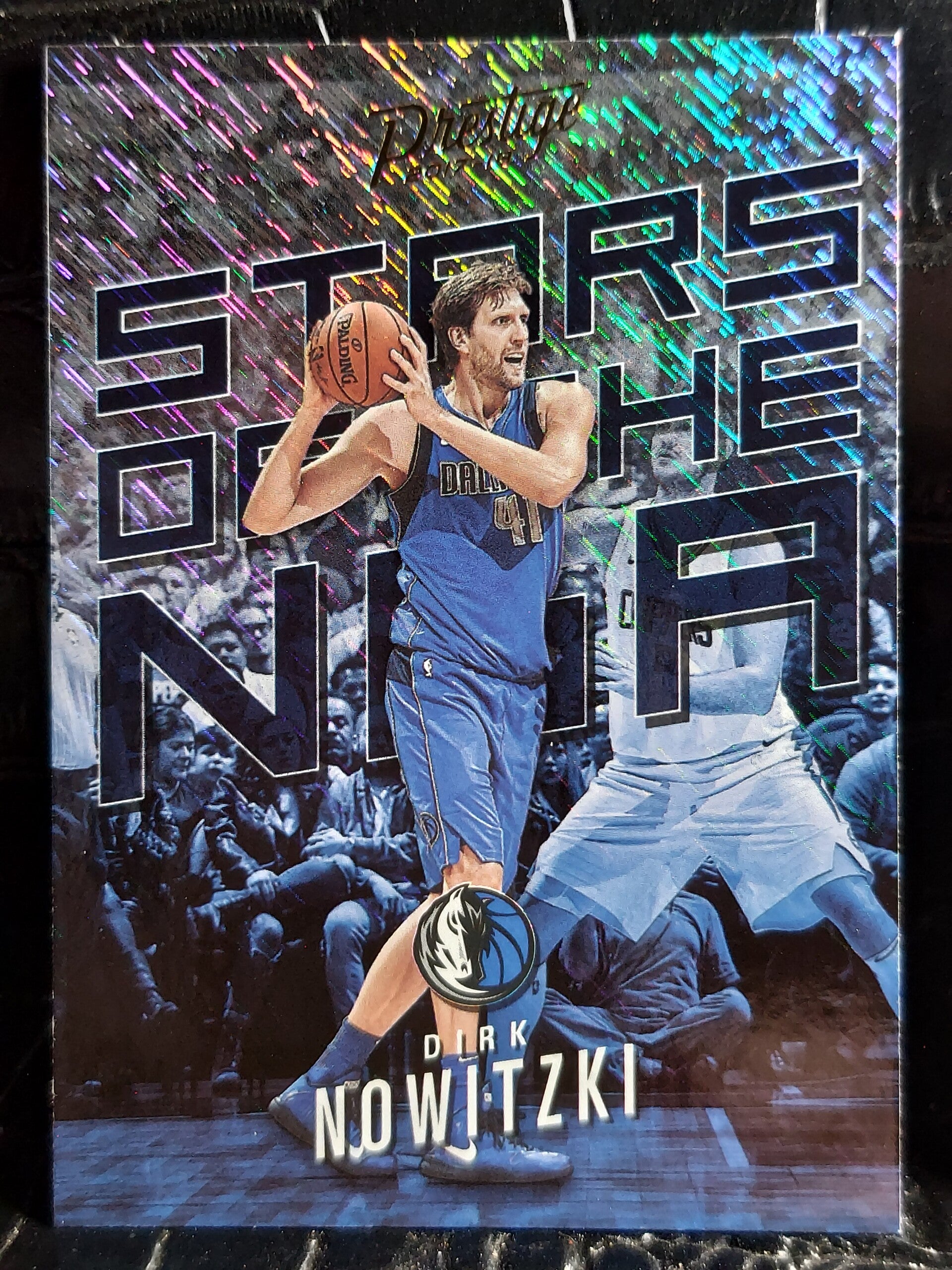 Dirk Nowizki Stars of the NBA RAIN Parallel Insert Prestige 2017-18 Card #10