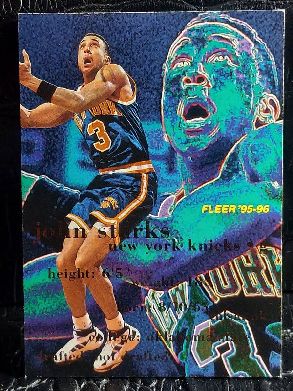 John Starks 1995 Fleer # 125 New York Knicks Basketball