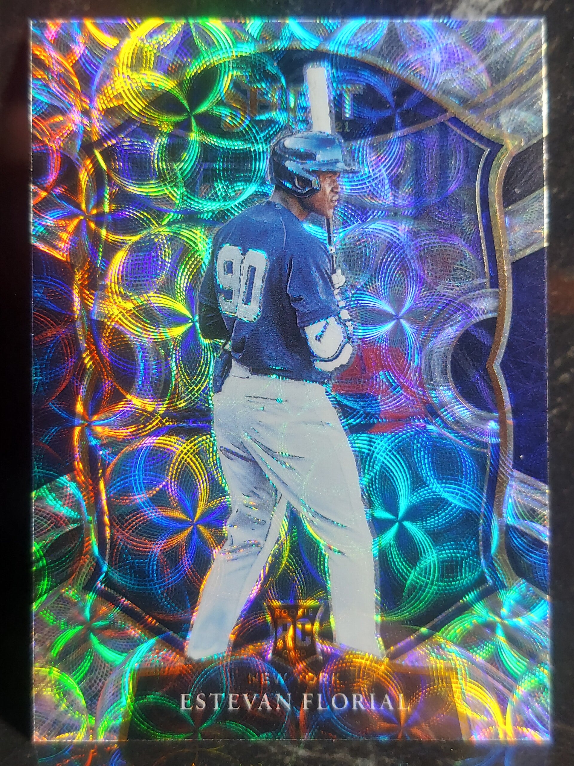 Estevan Florial【RC】2021 Panini Select Rookie Scope Prizm Card RC Premier Level #62