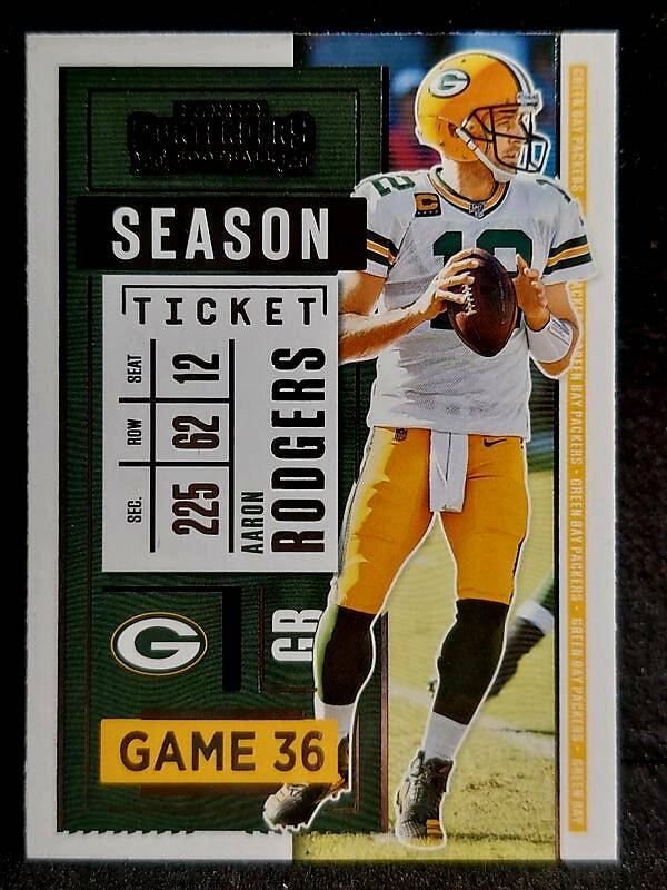 Aaron Rodgers 2020 Contenders Season Ticket  #1