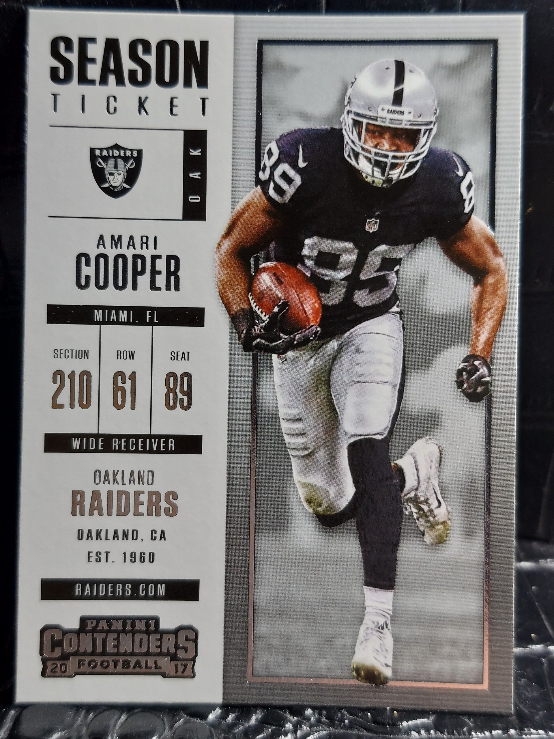 Amari Cooper 2017 Panini Contenders #74