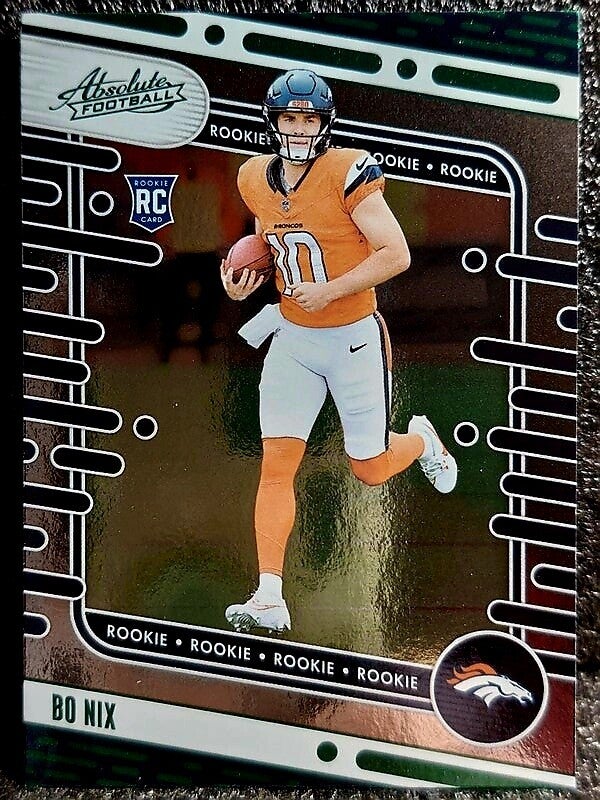 Bo Nix【RC】2024 Absolute Green Parallel #112 Denver Broncos
