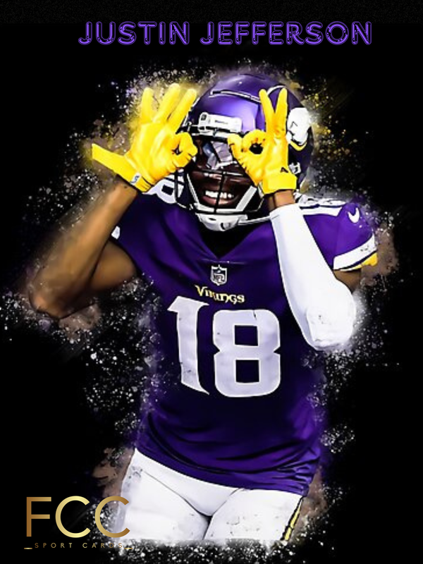 JUSTIN JEFFERSON 🔗 Link InsideForCards {Not Actual Price}