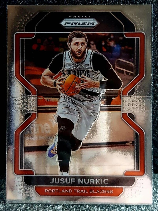 Jusuf Nurkic 2021-22 Prizm Basketball Base Card #171 Portland Trail Blazers