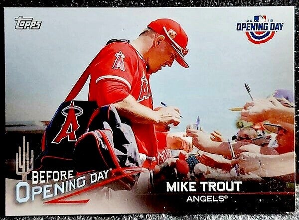 Mike Trout 2018 Topps Opening Day #BOD