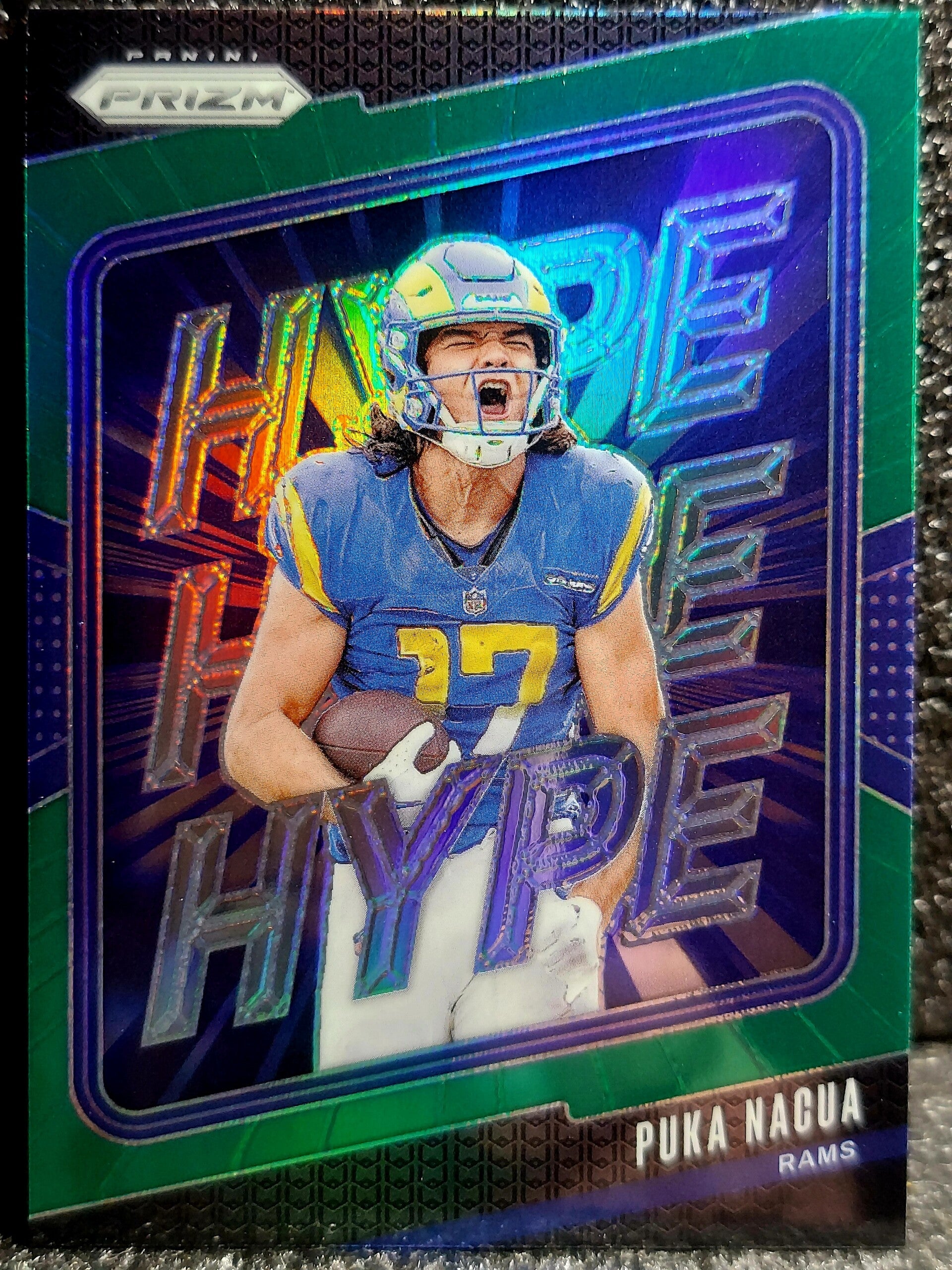 Puka Nacua 2024 Panini Prizm Hype Green