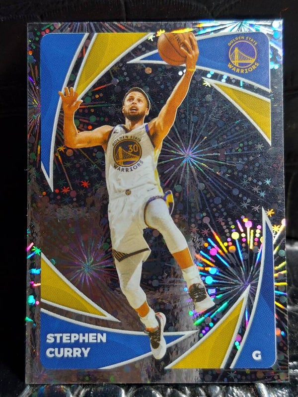 Stephen Curry 2020-21 Panini NBA Sticker Card Holo Foil Warriors #328