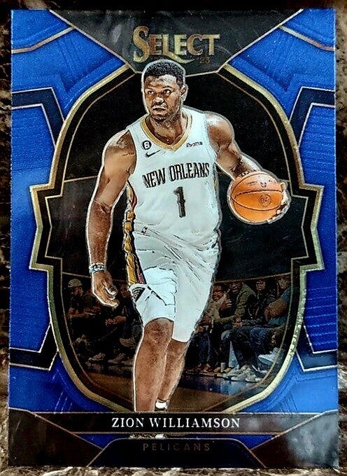 Zion Williamson - 2022-23 Panini Select Concourse Level Blue #24