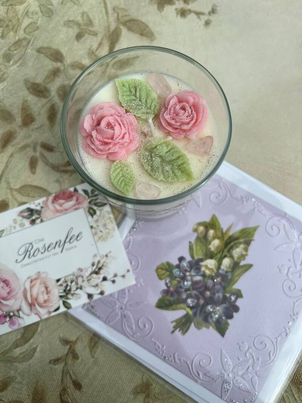 Geschenkset Veilchen und Rosen
