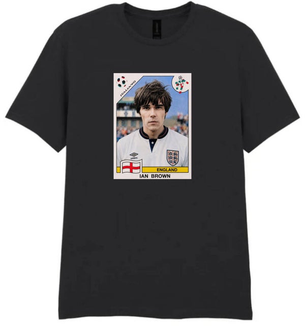 Ian Brown Panini Style Custom T-Shirt