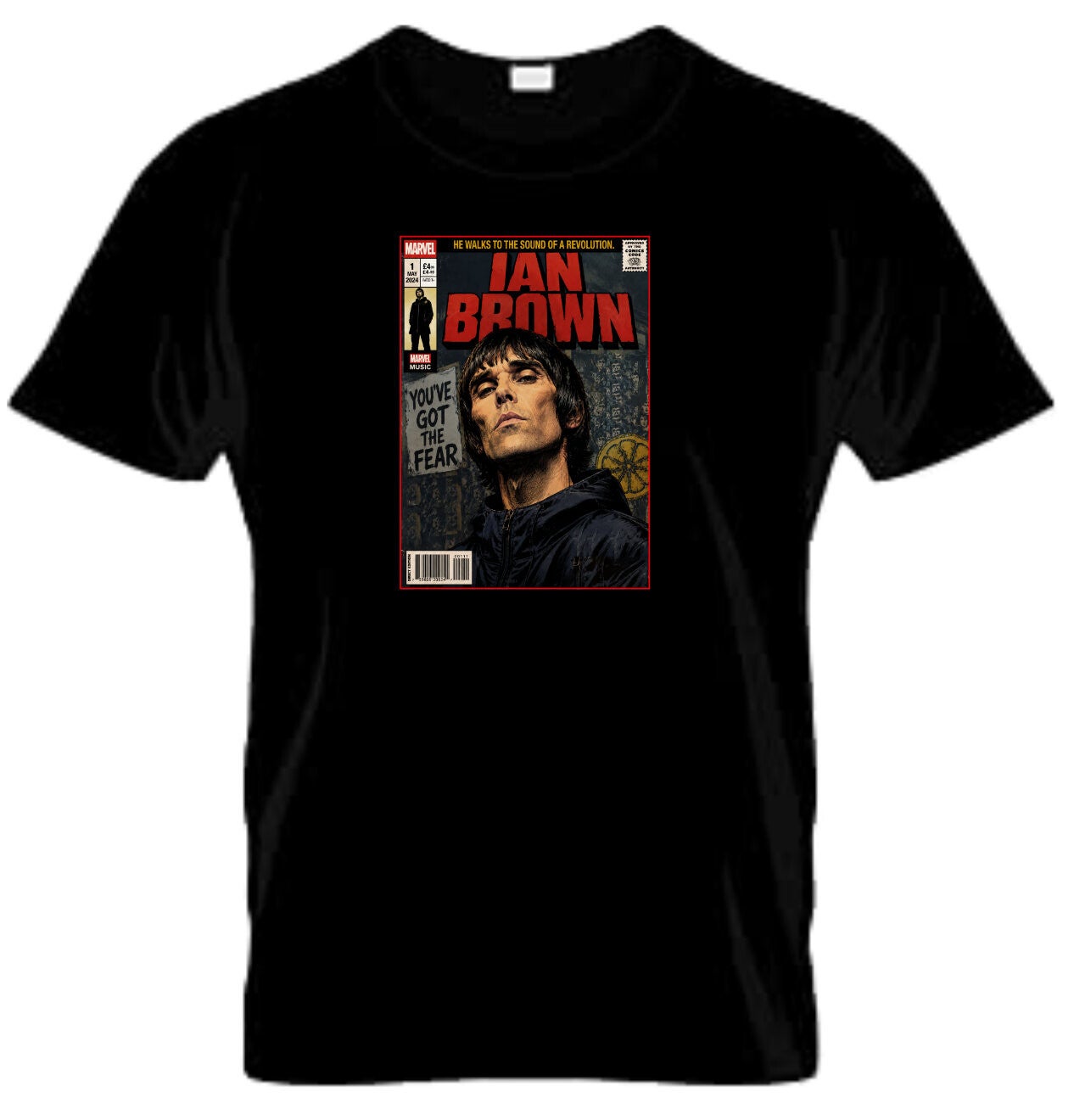 Ian Brown Marvel Custom T-Shirt