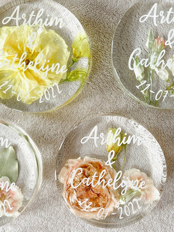 Onderzetters met tekst