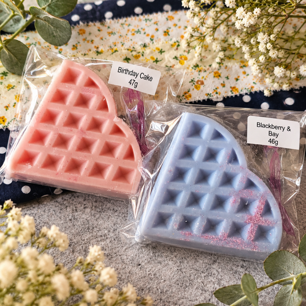 Handmade Birthday Cake and Blackberry & Bay Waffle Wax Melt 93g | Strong Scented Home Fragrance