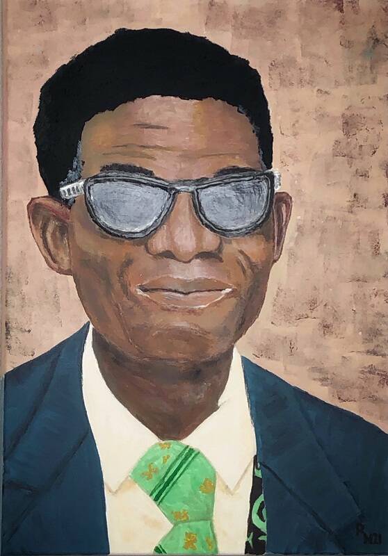 Meneer Bertin is de oudste werknemer vanaf de start van het hotel du lac in Cotonou, Benin. Altijd vriendelijk, in 3-delig kostuum en dat in die hitte!