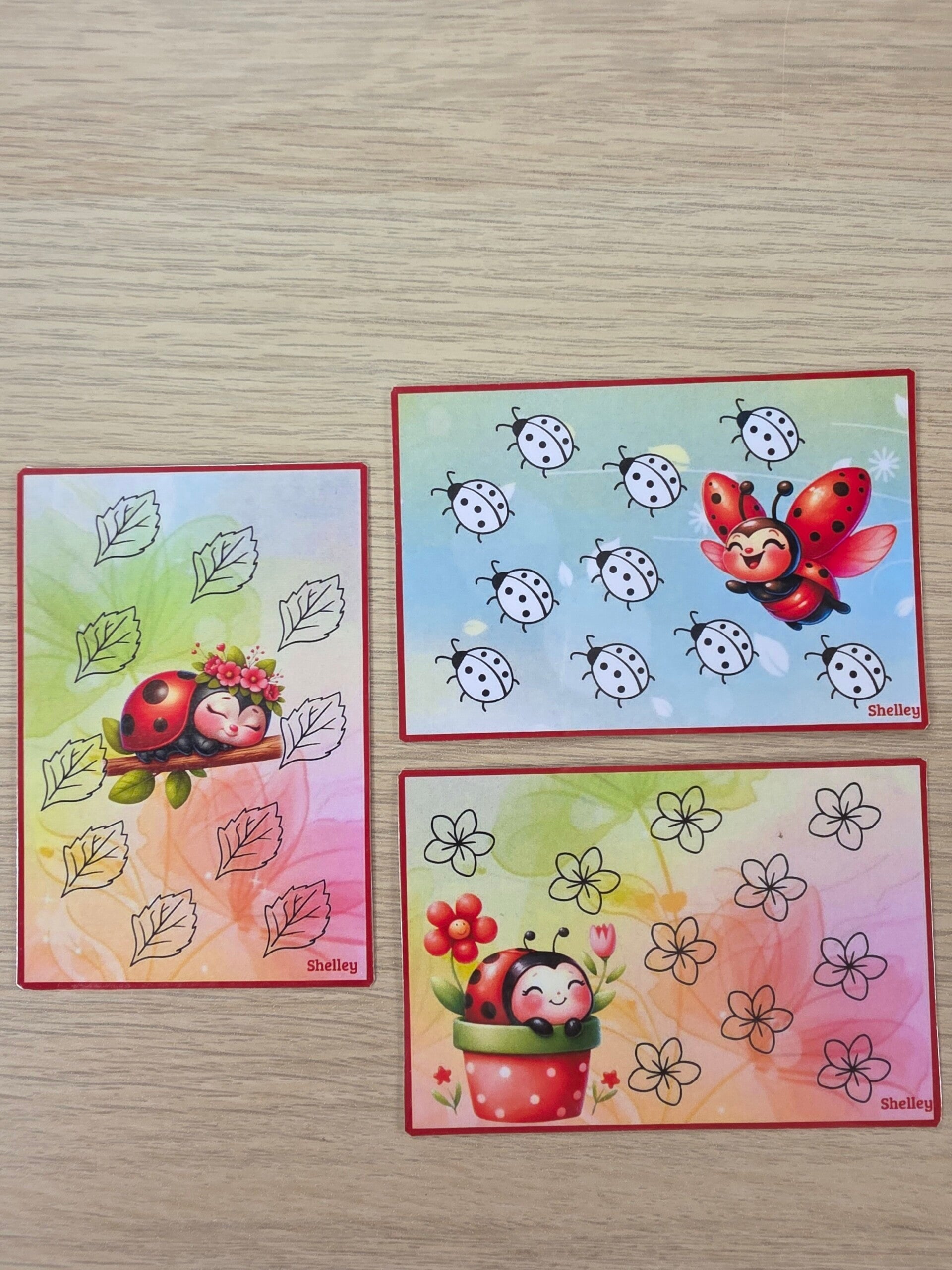 A7 Lieveheersbeestjes set