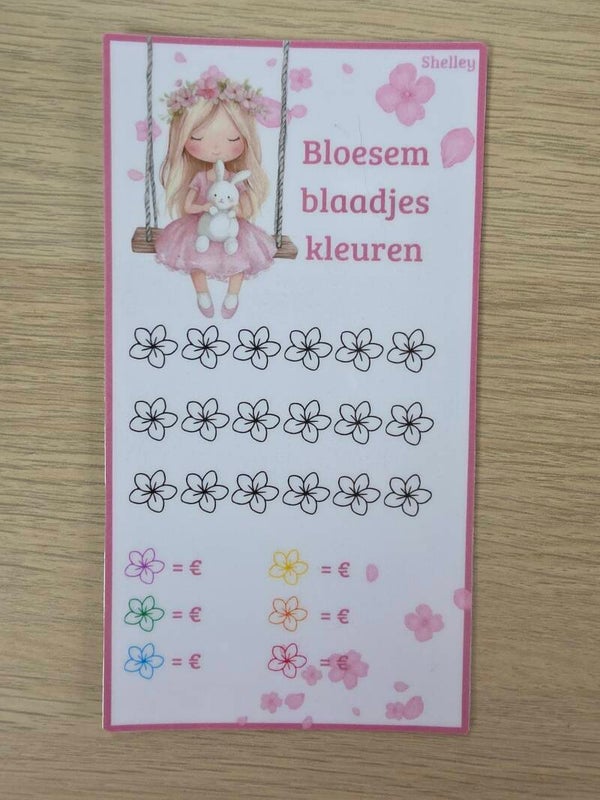 A6 bloesem kleurendobbel