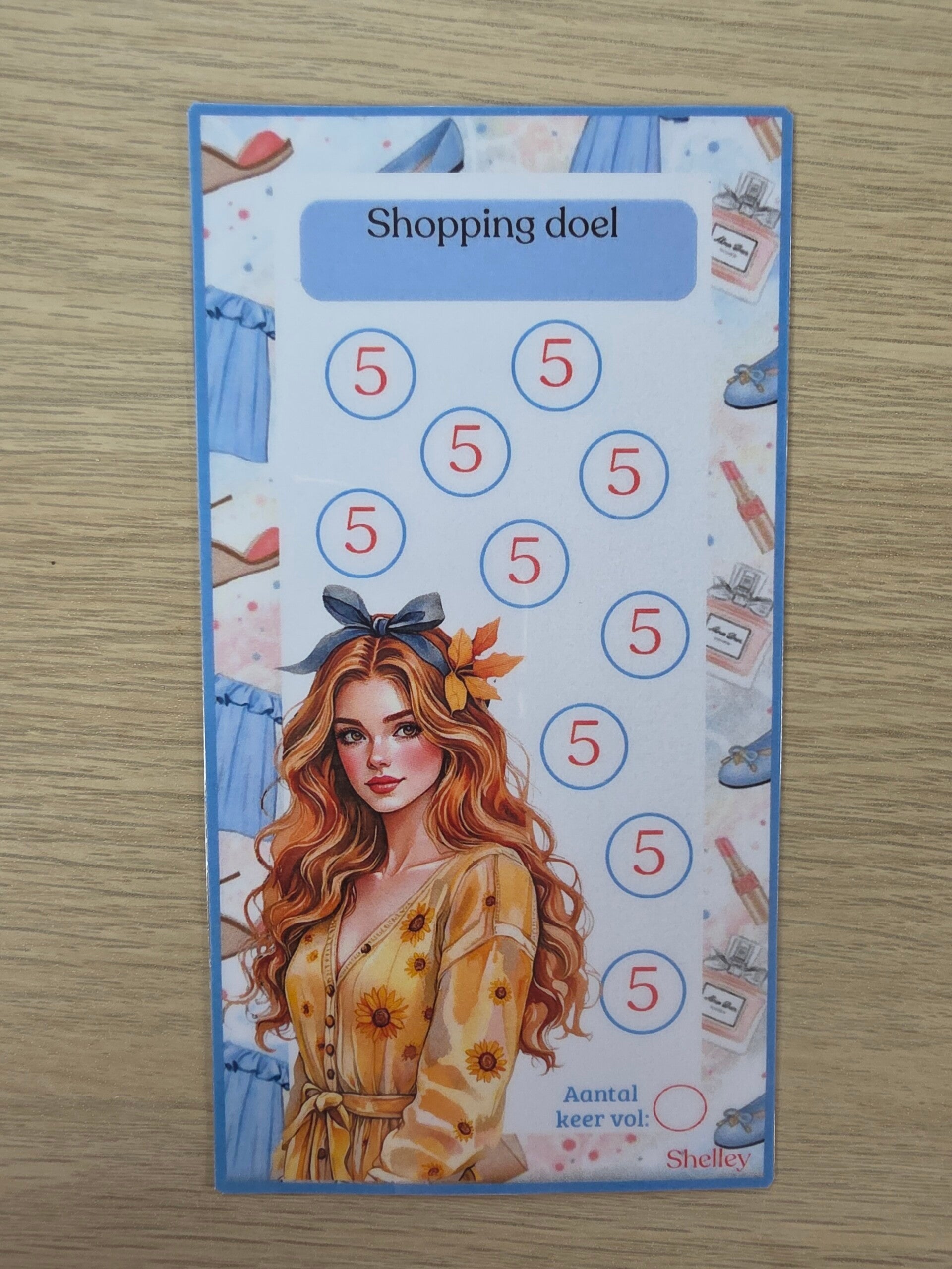 A6 shoppen 5 euro meisje