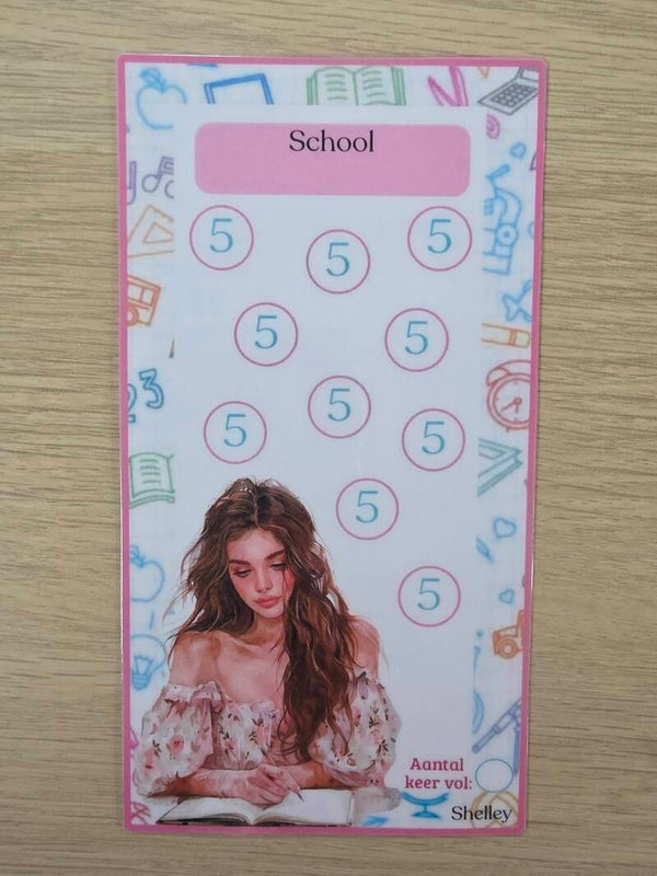 A6 school 5 euro meisje