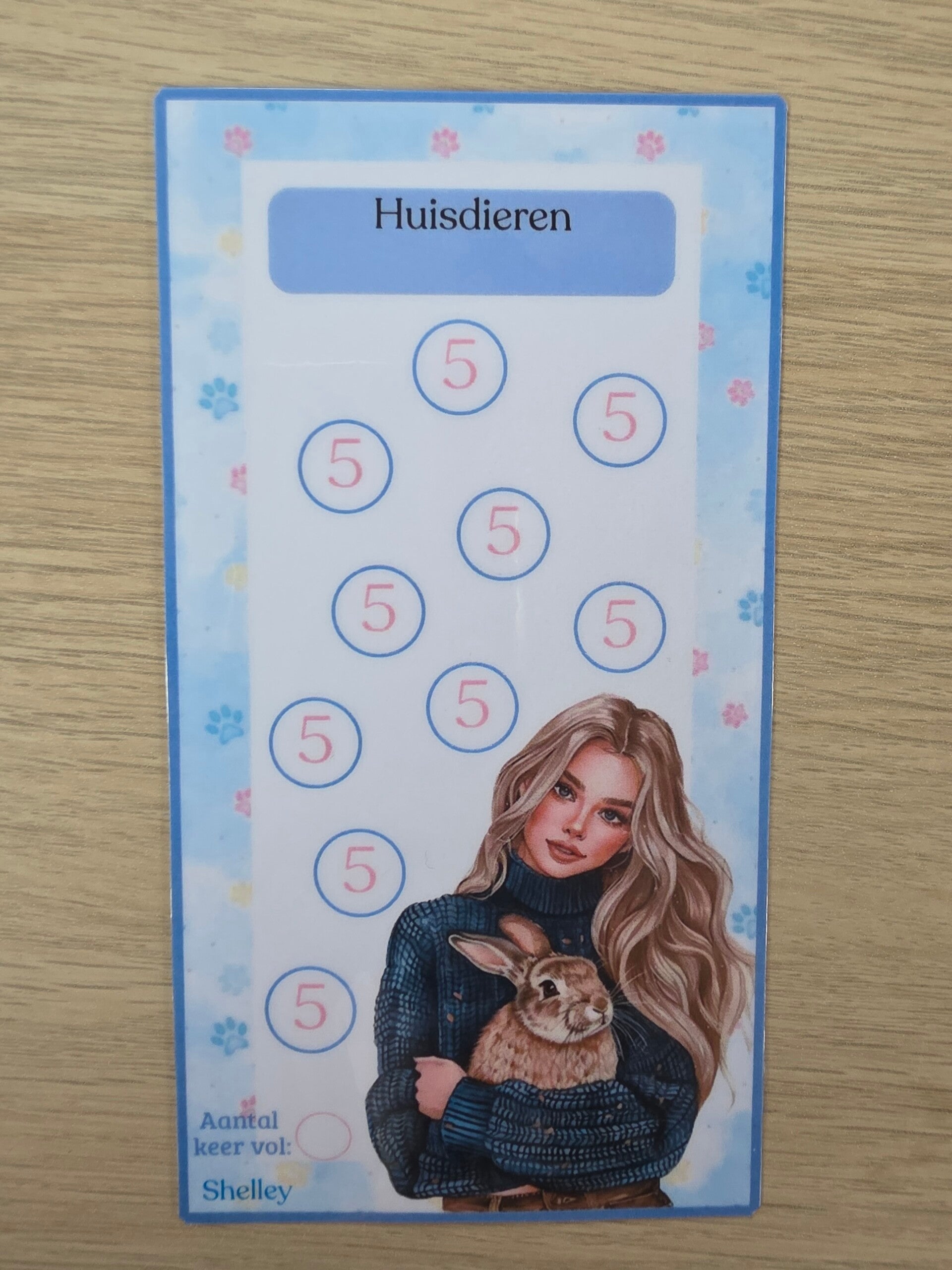 A6 huisdieren 5 euro meisje