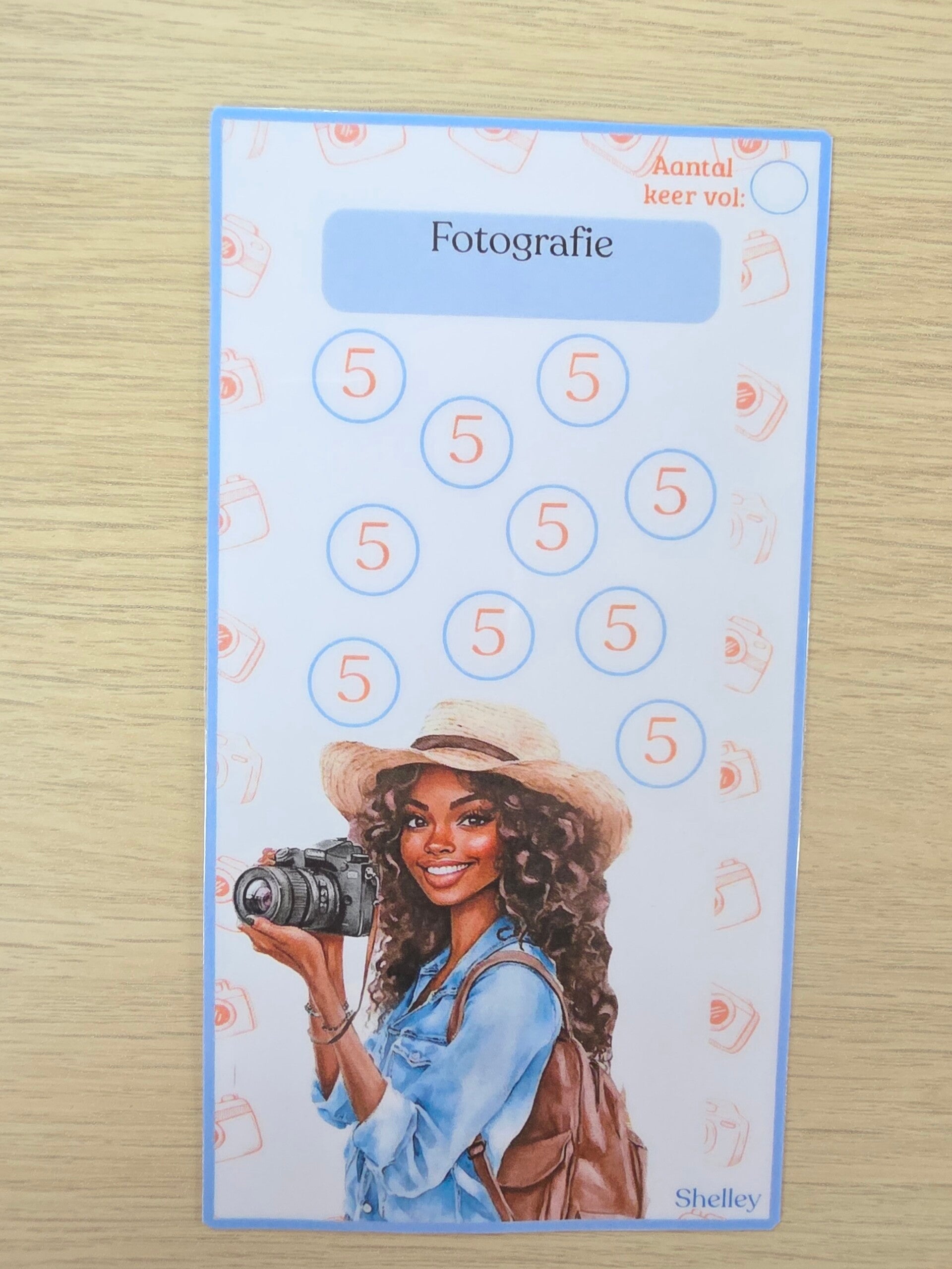 A6 fotografie 5 euro meisje