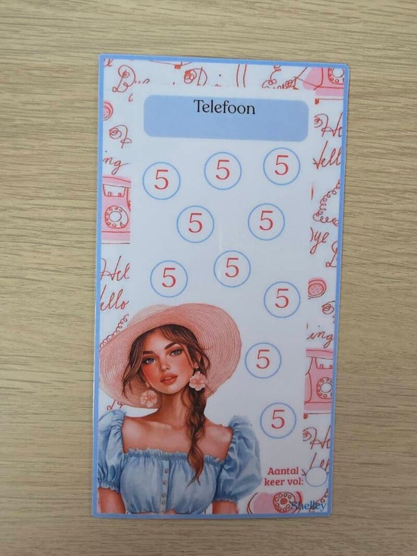 A6 telefoon 5 euro meisje