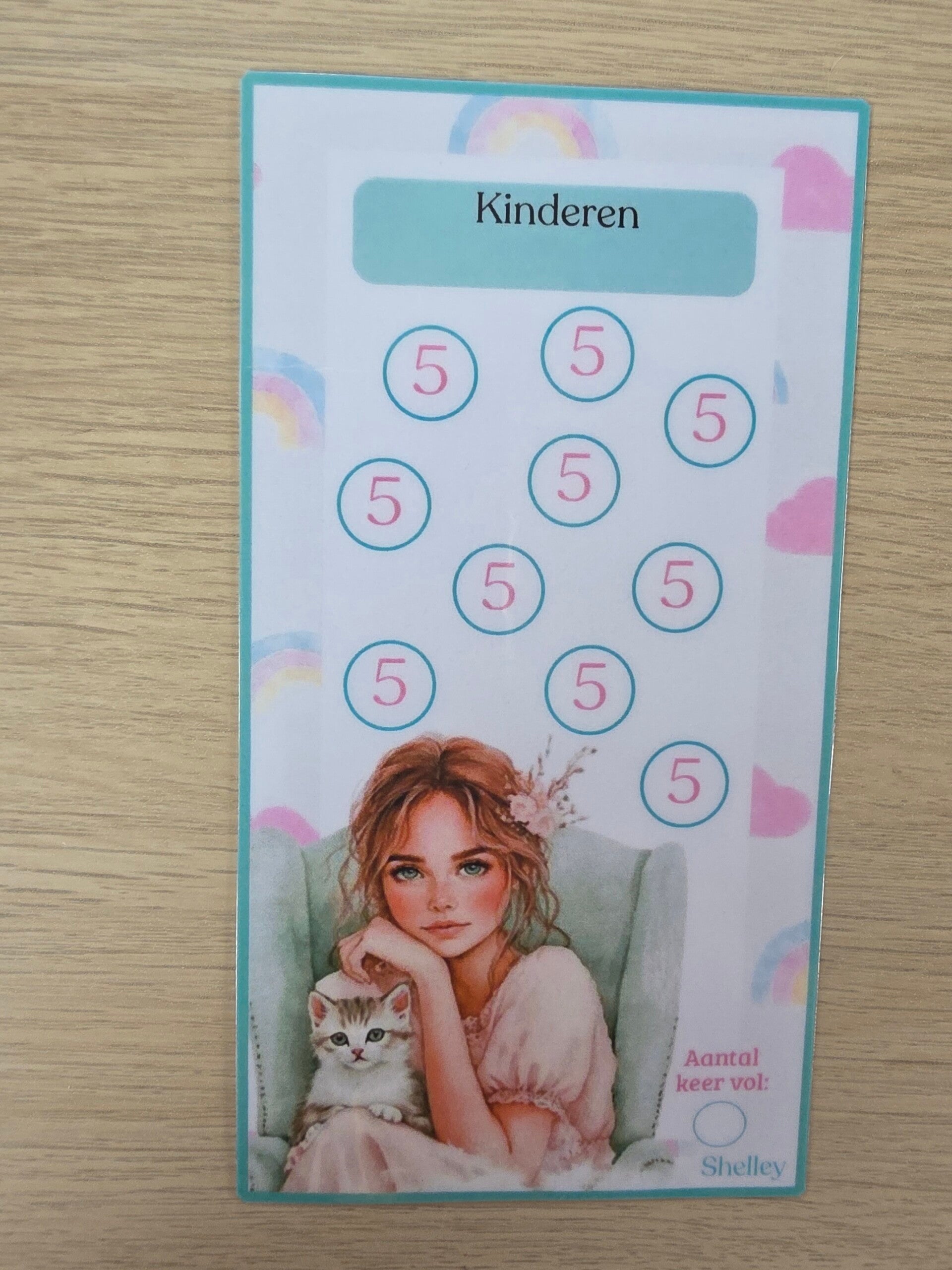 A6 kindjes 5 euro meisje