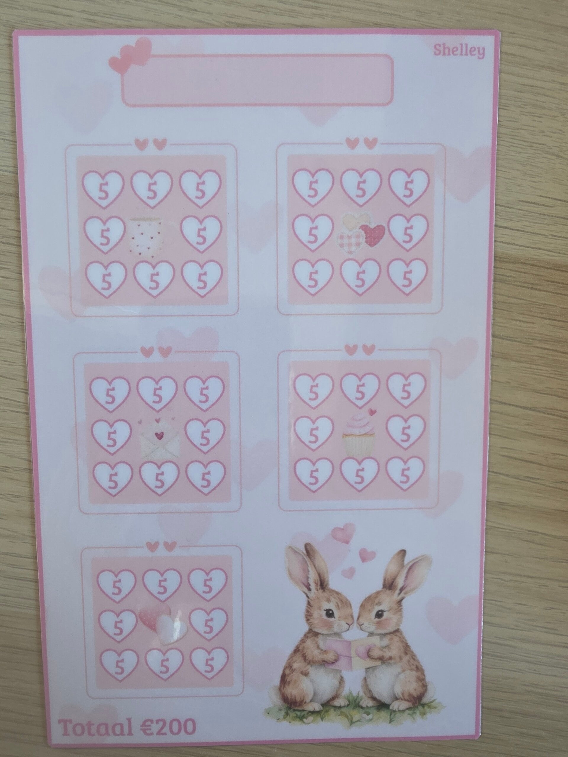 A5 liefdes konijntjes