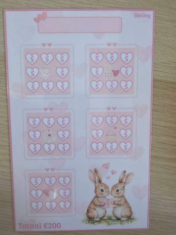 A5 liefdes konijntjes