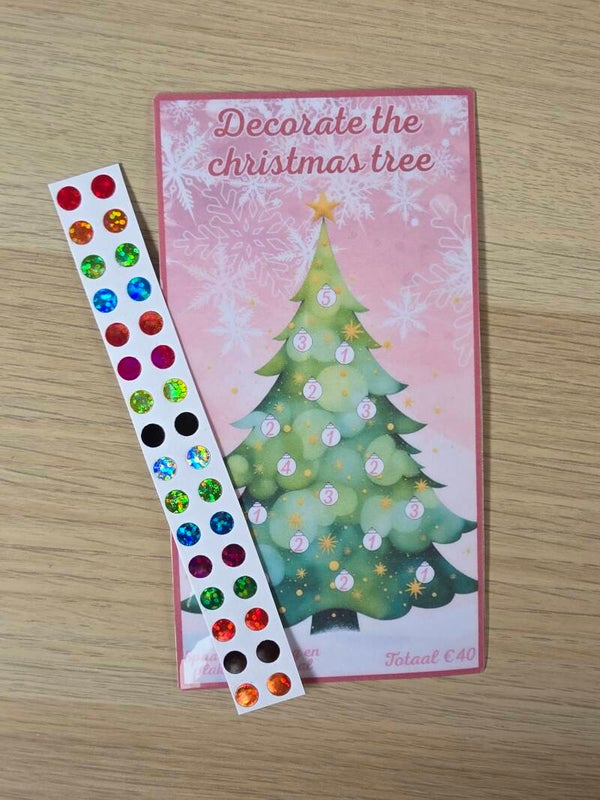 A6 kerstboom met ballen