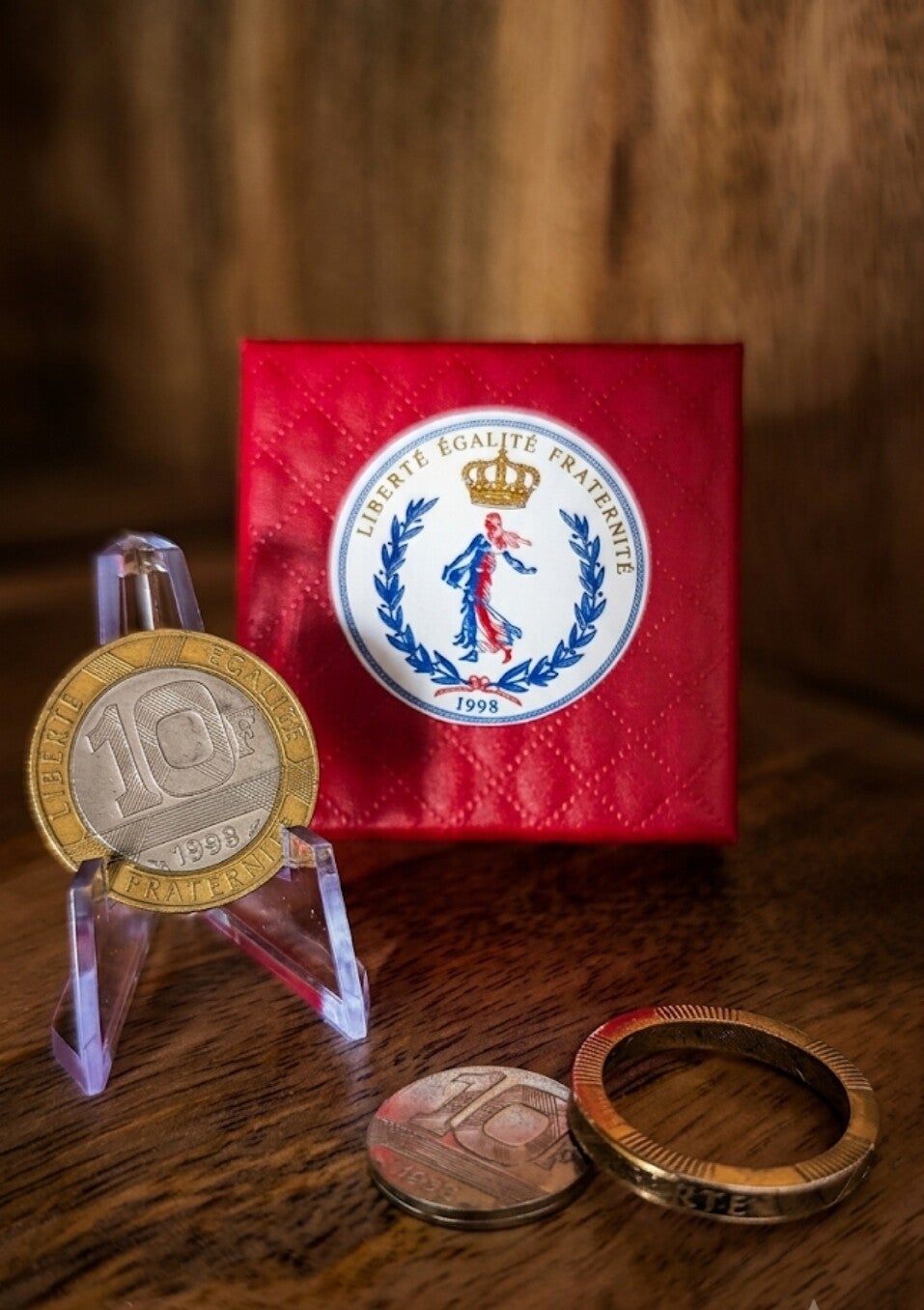 Bague piece de monnaie 10 francs