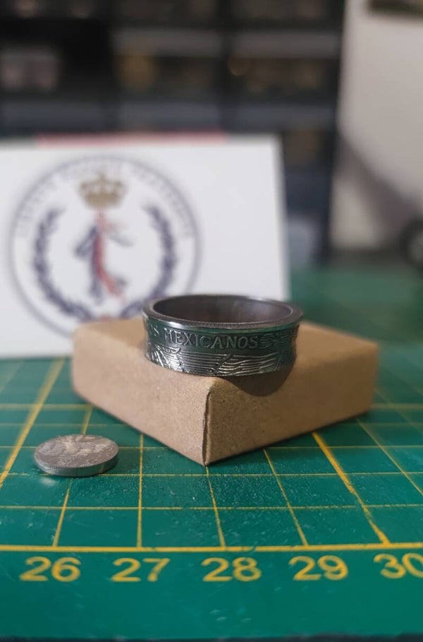 Bague piece de monnaie 50 Pesos