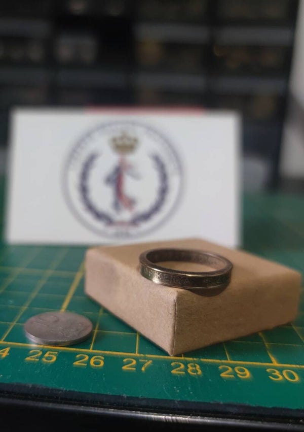 Bague piece de monnaie 10 Shillings Kenya