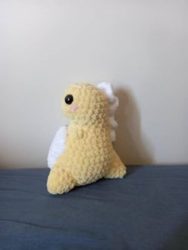 Gehaakte chubby dino