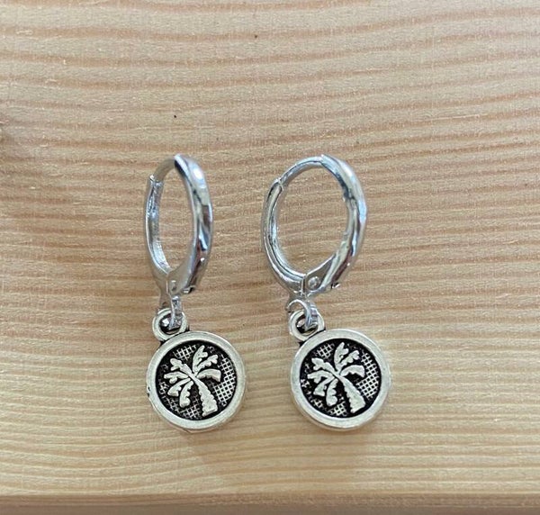 Palmboom earrings zilver!