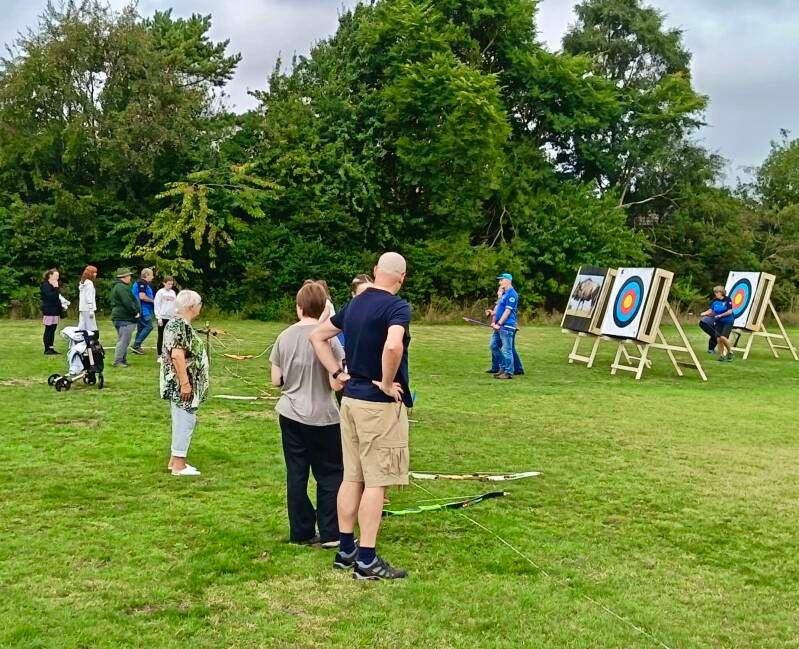 A few 'have a go' participants