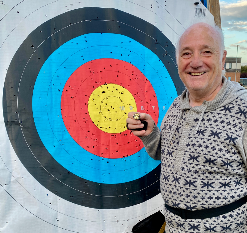 Dave Duffill's archery badge