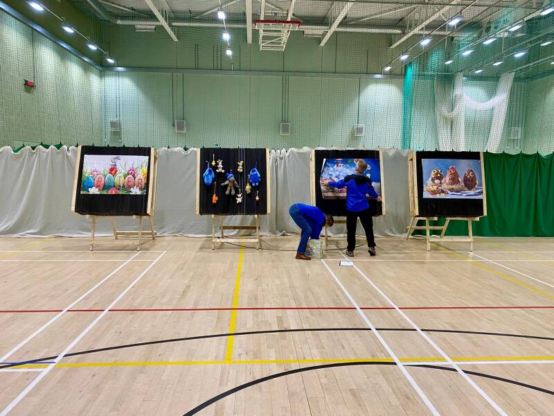 David and Carole Reaney setting targets out